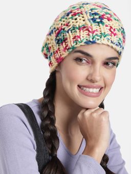 Magic Needles - Women Multicoloured Handknitted Beanie