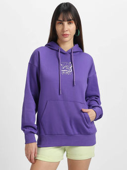 JUNEBERRY - Fleece Full Sleeve Regular Hooded Neck Graphic Comfortable & Stylish Hoodie