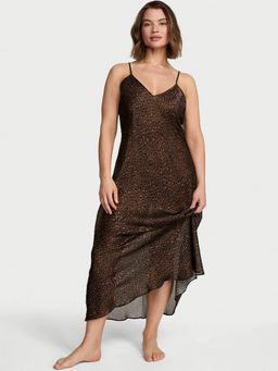 Victoria's Secret - Multi-Color Luxe Sheer Satin Long Slip Nightdress