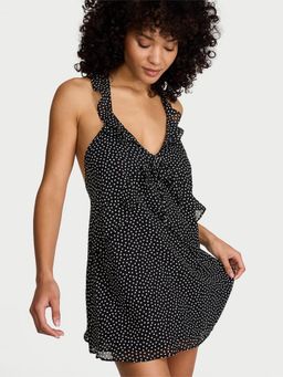 Victoria's Secret - Multi-Color Dream Angels Chiffon Polka Dot Flutter Mini Dress