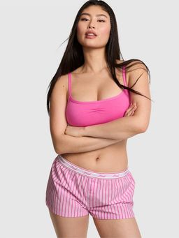 Victoria's Secret - Pink Boxy Cotton Shorts