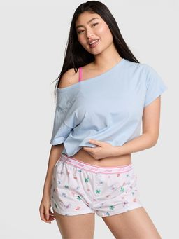 Victoria's Secret - White Boxy Cotton Shorts