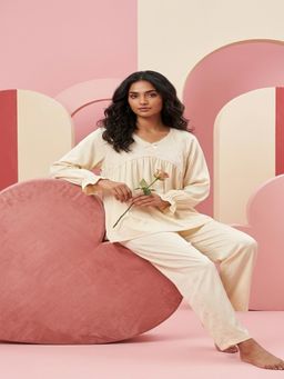 Mieora - Cream Cotton Nightwear