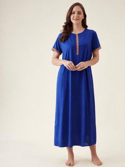 The Kaftan Company - Royal Blue Modal Night Gown