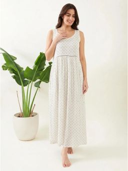 The Kaftan Company - Meadow Lace White Nightgown