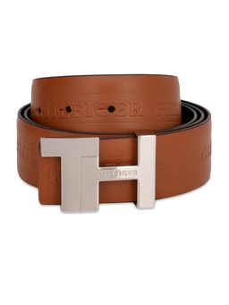Tommy Hilfiger - Burnham Men Reversible Leather Belt - Tan & Navy Blue