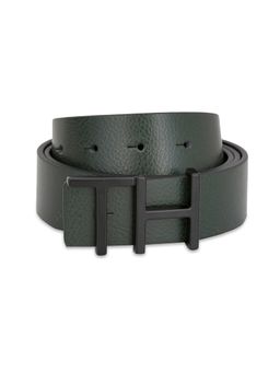 Tommy Hilfiger - Tuscola Men Reversible Leather Belt - Olive & Black