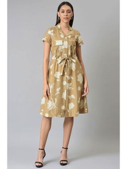 W - Brown Floral Dress