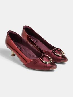 Lemon & Pepper - Maroon Classic Pump