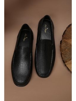 Louis Philippe - Men Black Slip On Loafers