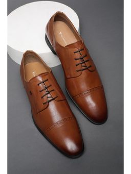 Van Heusen - Men Tan Lace-Ups Derbies