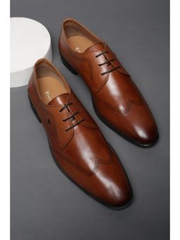 Van Heusen - Men Tan Lace-Ups Derbies