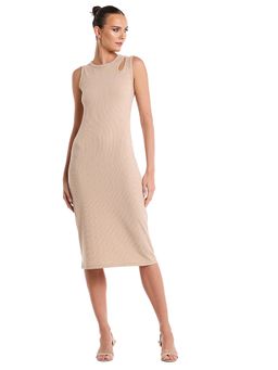 BCBG - Women Beige Textured Dress