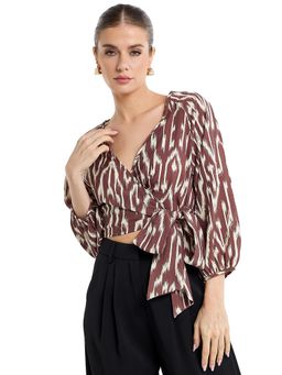 BCBG - Women Mauve Printed Top