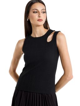 BCBG - Women Black Textured Top