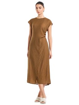 BCBG - Women Brown Textured Dress