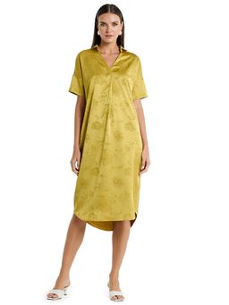BCBG - Women Yellow Textured Dress