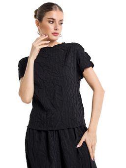 BCBG - Women Black Textured Top