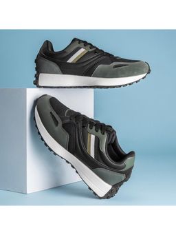 Red Tape - Men Colorblocked Olive & Black Lifestyle Casual Sneakers