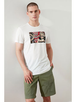Trendyol - Man White T-Shirt