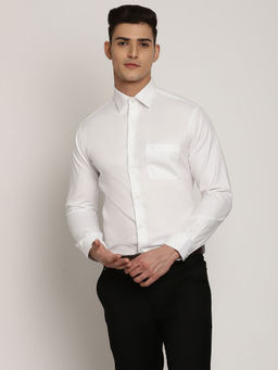 Cantabil - Men White Full Sleeve Formal Shirt
