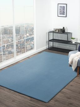 OBSESSIONS - Polyester Shaggy Carpet, Blue