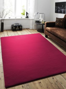 OBSESSIONS - Polyester Shaggy Carpet, Wine