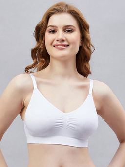 C9 Airwear - Womens Padded Full Coverage Basic Bra In White Color