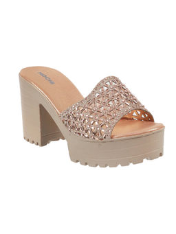 Mochi - Rose Gold Embellished Heels