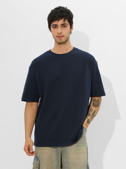 The Souled Store - Pure Cotton Half Sleeves Round Neck Solid T-Shirt