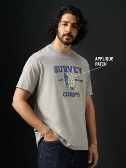 The Souled Store - Pure Cotton Half Sleeves Round Neck Typography T-Shirt