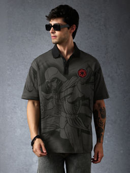 The Souled Store - Pure Cotton Half Sleeves Collar Neck Character Polo T-Shirt