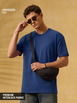 The Souled Store - Cotton Blend Half Sleeves Round Neck Solid T-Shirt