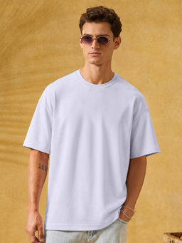 The Souled Store - Pure Cotton Half Sleeves Round Neck Solid T-Shirt