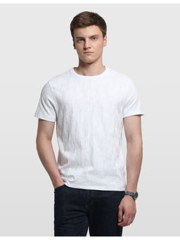 Arrow Newyork - Cotton Half Sleeves Crew Neck Textured T-Shirt