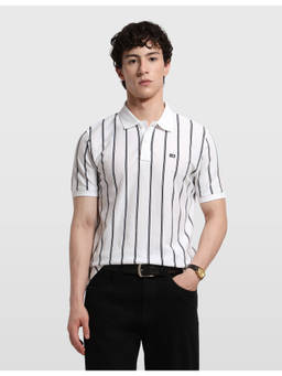 Arrow Sports - Cotton Half Sleeves Collar Neck Stripes Polo T-Shirt