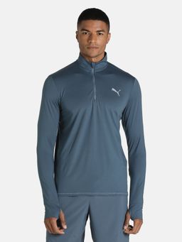 Puma - Run Fav 1/4 Zip Men Gray T-shirt