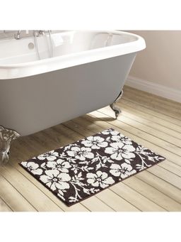 OBSESSIONS - Super Absorbent Anti-Skid Polyester Bath Mat D Chocolate