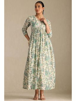 Soch - Women Green Floral Maxi Dress