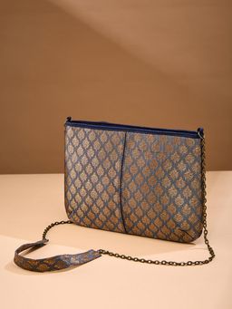 Fabindia - Grey Woven Polyester Sling Bag