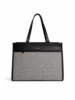 KLEIO - Black Solid Vegan Leather Handbag