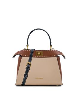 MIRAGGIO - Beige Textured Pu Handbag