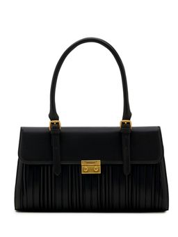 MIRAGGIO - Black Solid Pu Handheld Bag