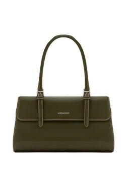 MIRAGGIO - Green Solid Pu Handheld Bag