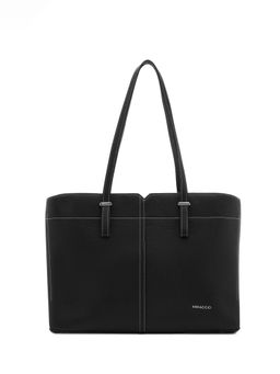MIRAGGIO - Black Solid Pu Handbag