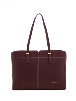 MIRAGGIO - Wine Solid Pu Handbag