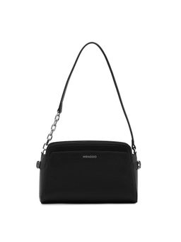MIRAGGIO - Black Solid Pu Handbag
