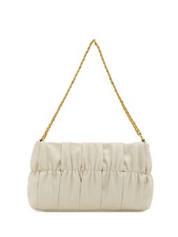 MIRAGGIO - Ivory Solid Pu Handbag