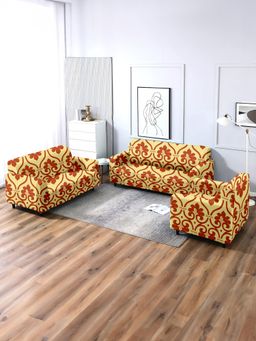 Cortina - Elastic Stretchable Universal Printed Sofa Cover Set