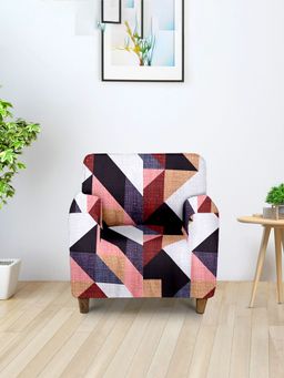 Cortina - Elastic Stretchable Universal Printed One Seater Sofa Cover